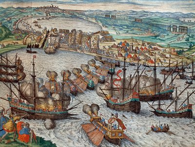 Fangsten av La Goulette og Tunis av Charles V av Franz Hogenberg