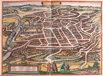 Vilnius, Litauen (gravering av Franz Hogenberg