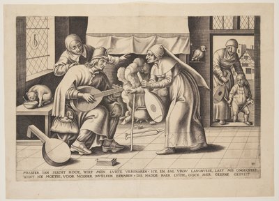 Mester John Blockhead (luttmakeren) av Franz Huys