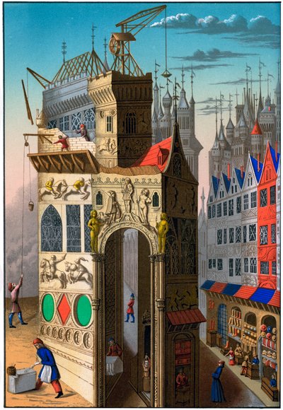 Bygningskonstruksjon, Frankrike, 1400-tallet 1849. av Franz Kellerhoven