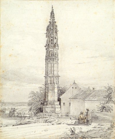 Det "Evige Lyset", pestsøylen, i Klosterneuburg av Franz Kletzinsky