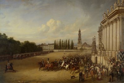 Parade i Potsdam i året 1817 av Franz Krüger