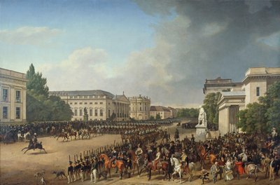 Parade på Opernplatz i Berlin av Franz Krüger