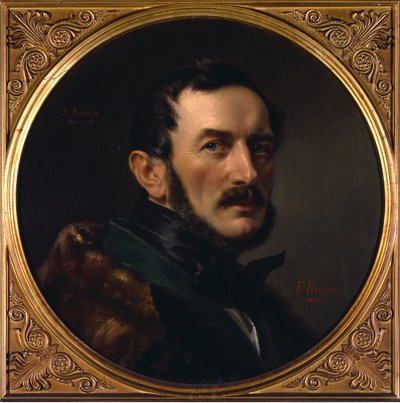 Portrett av arkitekten Albert Dietrich Schadow av Franz Krüger