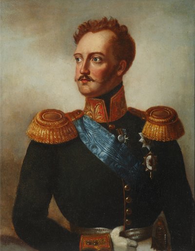 Portrett av grev Alexander von Benckendorff 1783-1844 av Franz Krüger