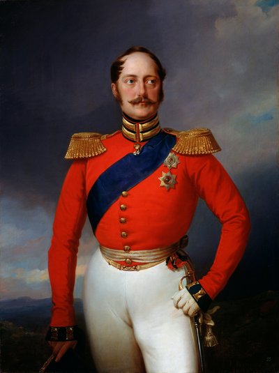 Portrett av keiser Nicholas I, 1796-1855, 1847. av Franz Krüger