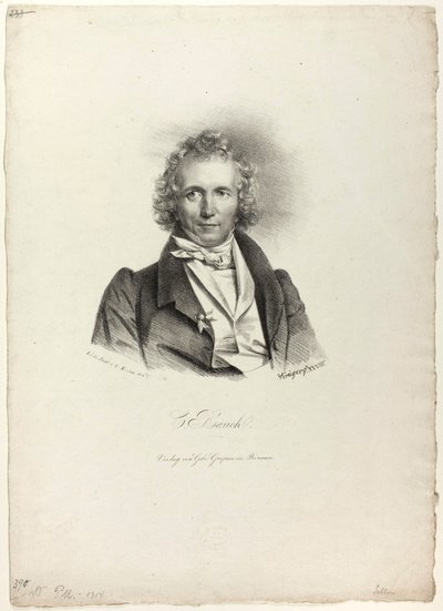 Portrett av billedhuggeren Rauch av Franz Krüger