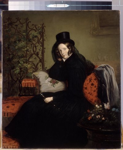 Portrett av keiserinne Alexandra Fedorovna (nee Charlotte av Preussen av Franz Krüger