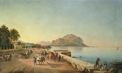 En spasertur i Palermo av Franz Ludwig Catel