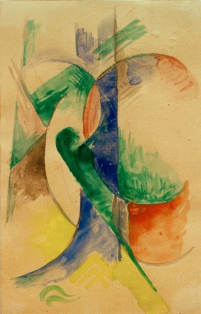 Abstrakt komposisjon av Franz Marc