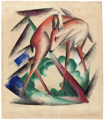 Hjort, 1912 av Franz Marc