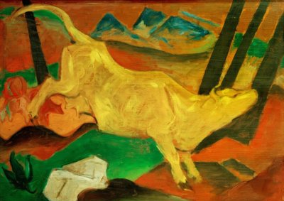 Den gule kua av Franz Marc