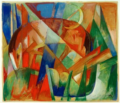 Fabletier II (Pferd) av Franz Marc