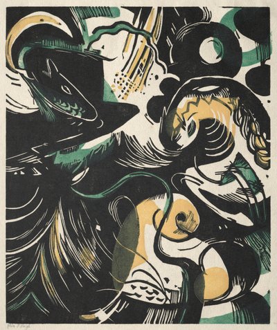 Første Mosebok II av Franz Marc