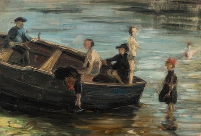 Barn i båten. 1903 av Franz Marc