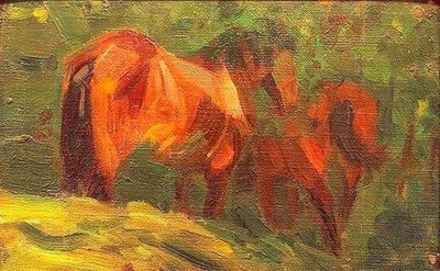 Småheststudie av Franz Marc