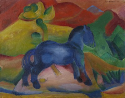 Little Blue Horse Barnebilde, 1912. av Franz Marc