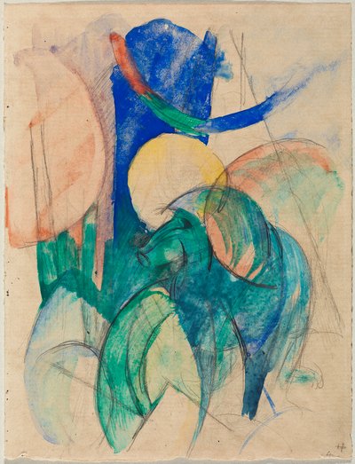 Mandrill av Franz Marc