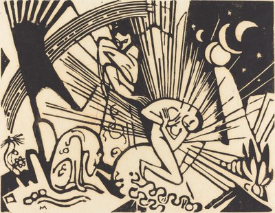 Forsoning Versoehnung, 1912. av Franz Marc
