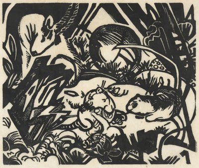 Tier Legend (Animal Legend) av Franz Marc