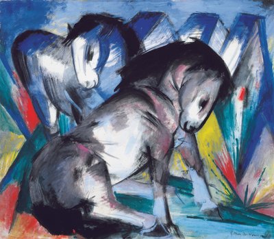 To hester, 1913 av Franz Marc
