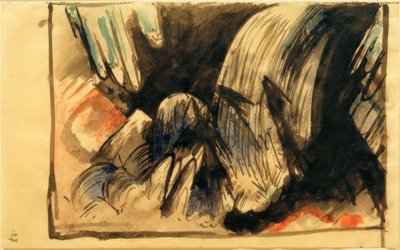 Foss i fjellet av Franz Marc