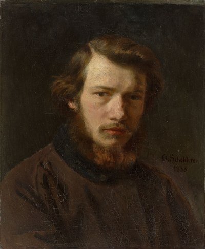 Selvportrett i en alder av 24, 1858. av Franz Otto Scholderer