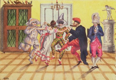 Pantomime fra journalen til Carl Baumann skrevet 1813-25, 1813 (wc) av Franz Paumgarrten