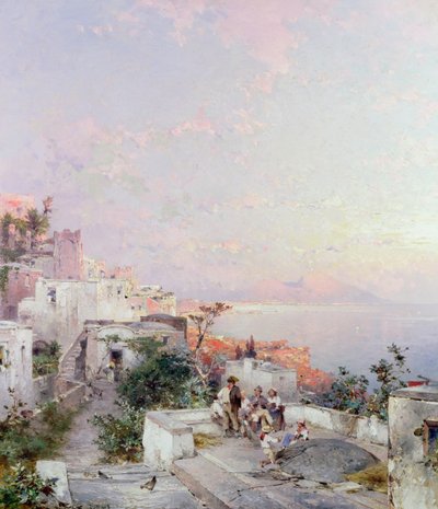 Posilipo, Napoli av Franz Richard Unterberger
