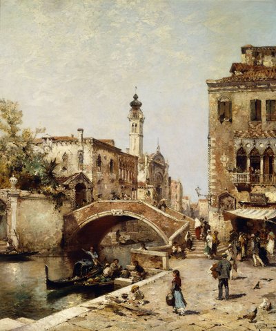 Santa Catarina-kanalen, Venezia, av Franz Richard Unterberger