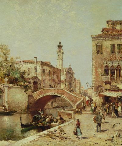 Santa Catarina-kanalen, Venezia av Franz Richard Unterberger