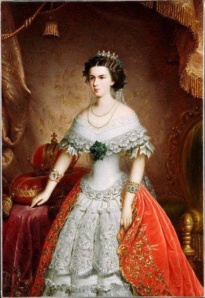 Portrett av Elisabeth av Bayern, 1856 av Franz Russ the Elder