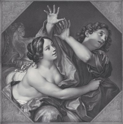 Josef og Potifars kone, 1837. av Franz Seraph Hanfstaengl
