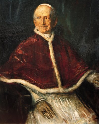 Portrett av pave Leo XIII (Carpineto Romano av Franz Seraph von Lenbach