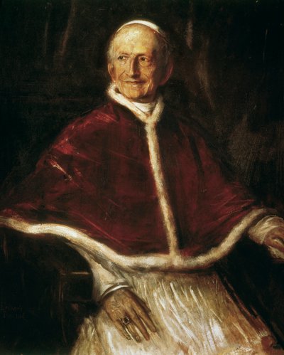 Portrett av pave Leo XIII av Franz Seraph von Lenbach