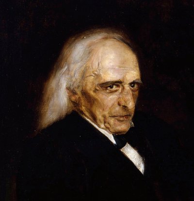 Theodor Mommsen (1817 - 1903), historie tysk - Portrett av Theodor Mommsen (1817-1903) Detalj av Lenbach, Franz, von (1836-1904) av Franz Seraph von Lenbach