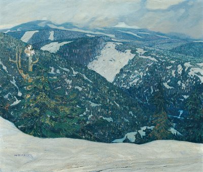 Landskapet i Jizera-fjellene av Franz Wilhelm Jäger