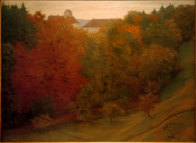 Utsikt over Seefeld slott av Franz Wilhelm Voigt