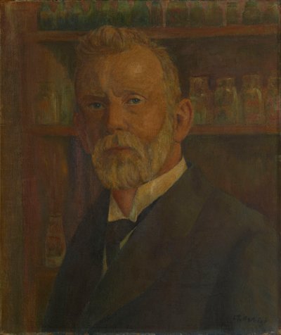 Portrett av Paul Ehrlich 1854-1915, ca. 1920. av Franz Wilhelm Voigt