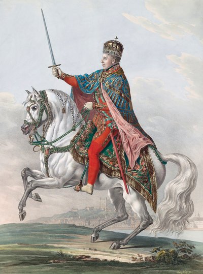 Keiser Ferdinand I av Østerrike til hest av Franz Wolf