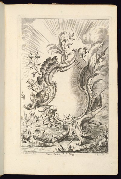 Cartouche with Dragon, Cartouches Book for ulike bruksområder av Franz Xaver Andreas Jungwierth