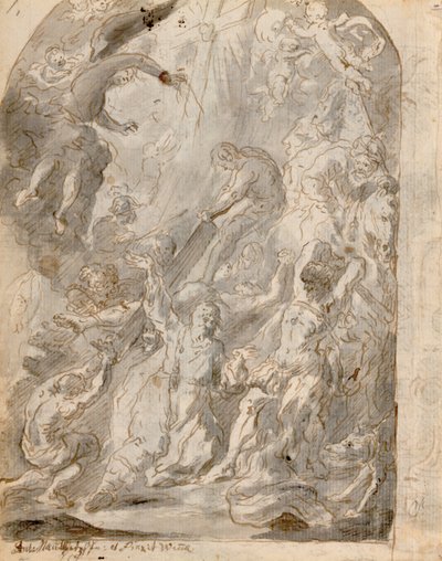 Martyrium av Saint Jude Thaddeus av Franz Xaver Wagenschon