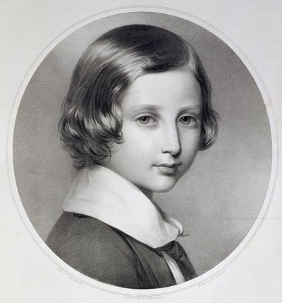 Albert, Prince of Wales (1841-1910), original gravert av Thomas Fairland, utgitt av M. und N. Hanhart, 1852 (litografi) av Franz Xaver Winterhalter