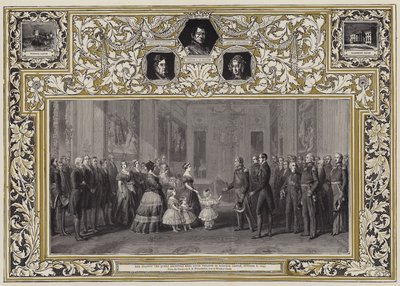 Hennes Majestet Dronningen mottok kong Louis Philippe i Windsor Castle, 8. oktober 1844 av Franz Xaver Winterhalter
