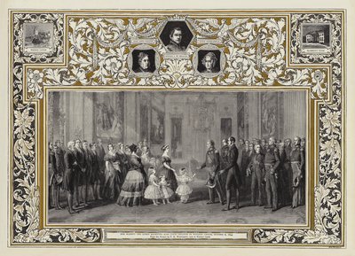 Hennes Majestet Dronningen mottok kong Louis Philippe i Windsor Castle, 8. oktober 1844 av Franz Xaver Winterhalter