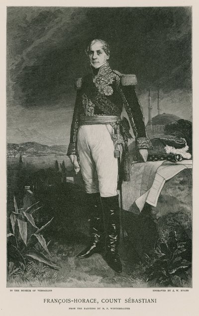 Horace Francois Bastien Sebastiani fra La Porta av Franz Xaver Winterhalter