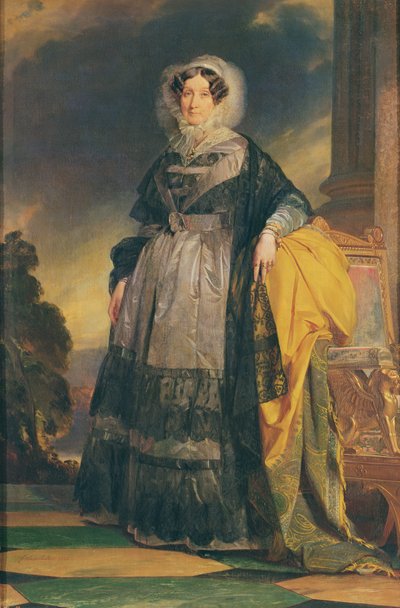 Portrett av Adelaide av Orléans (1777-1848), Mademoiselle de Chartres, kjent som Madame Adelaide av Franz Xaver Winterhalter