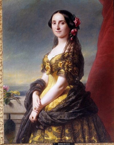 Portrett av Madame Manuel, grevinne av Gramedo Maleri av Franz Xaver Winterhalter (1806-1873) av Franz Xaver Winterhalter