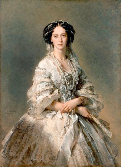 Portrett av Maria Alexandrovna, 1857 av Franz Xaver Winterhalter