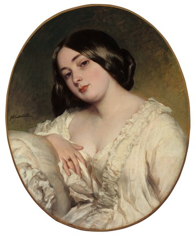 Portrett av en dame av Franz Xaver Winterhalter